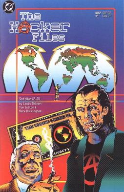 The Hacker Files #1 cover, DC Comics