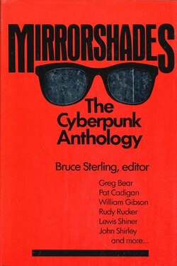 Mirrorshades: The Cyberpunk Anthology first edition cover