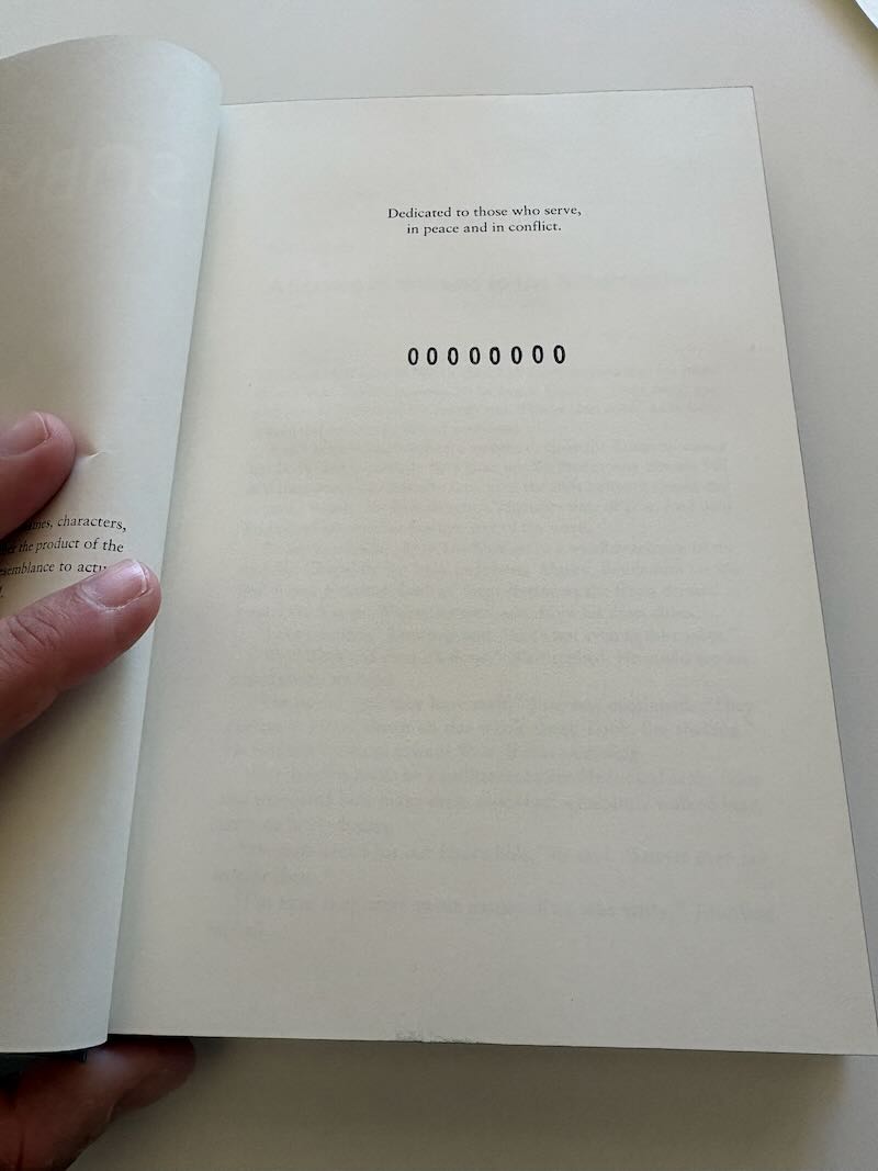 00000000 stamped to a book.