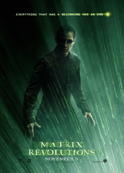 The Matrix Revolutions theatrical release poster